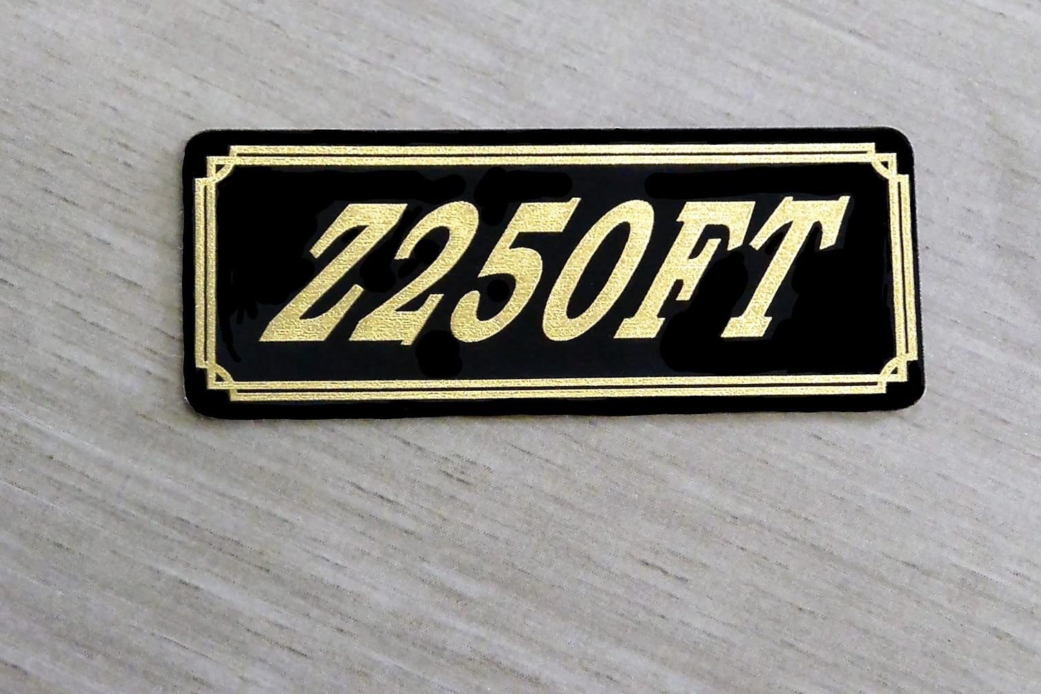 Amazon.co.jp: E-88-3 Z250FT 黒/金 オリジナルステッカー タンク 