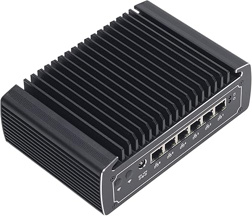 Miniatura 3 de ViaGasaFamido Mini Computer, Embedded Fanless Mini PC, 8G Memory 128G Hard Disk, HD Interface, Aluminum Alloy Chassis, Power On, Timed Boot, Network