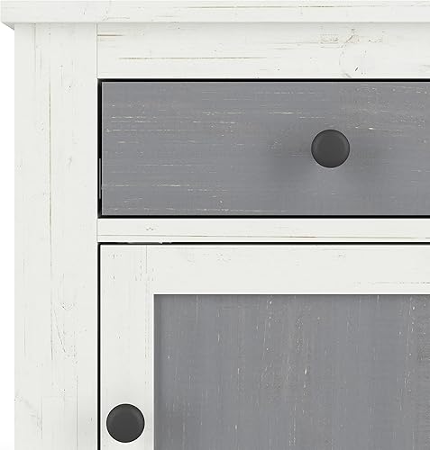 Miniatura 5 de Child Craft Ocean Grove - Mesita de noche de 1 cajón para guardería o dormitorio, cajón de almacenamiento grande, hecha de madera de pino Blanco/