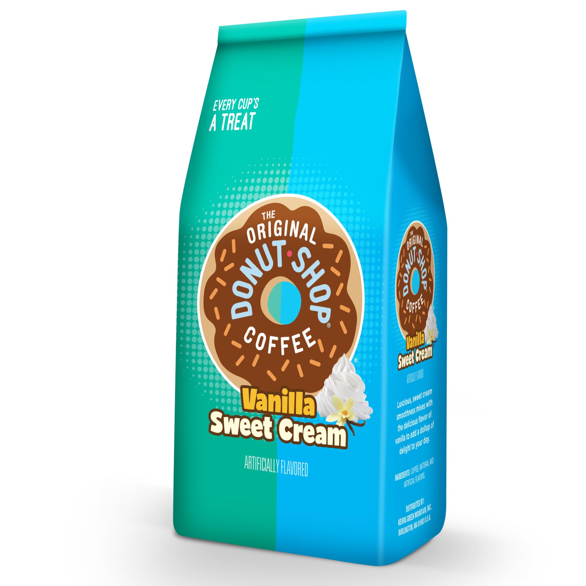 The Original Donut Shop Coffee Vanilla Sweet Cream Medium Roast Flavored Ground Coffee 12 oz Bag — view 8