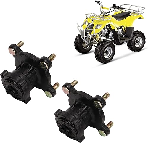 Miniatura 5 de ATV Freno de disco delantero Rueda Llanta Hub 4 Stud Freno de Disco Delantero Rueda de Llanta Montaje de cubo Aleación de acero para Kart ATV 4 Rueda