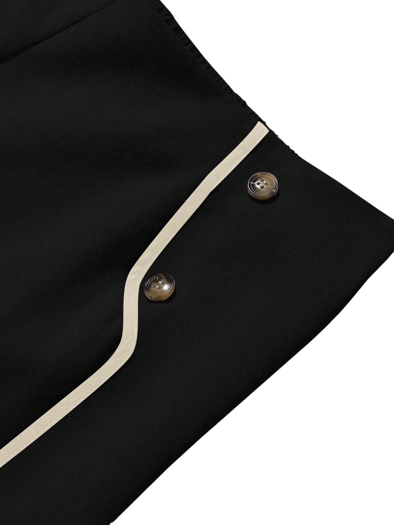 SOLY HUX Pantaloni da donna taglie forti, pantaloni da jogging a vita alta, per il tempo libero, con orlo a contrasto, gamba larga, pantaloni casual