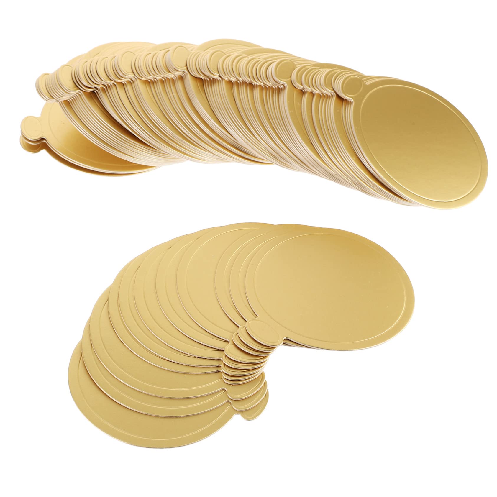 FUNOMOCYA 100pcs Round Cake Boards for Birthdays and Parties Cardboard Bases for Mousse Cakes for Displaying for Weddings and Celebrations