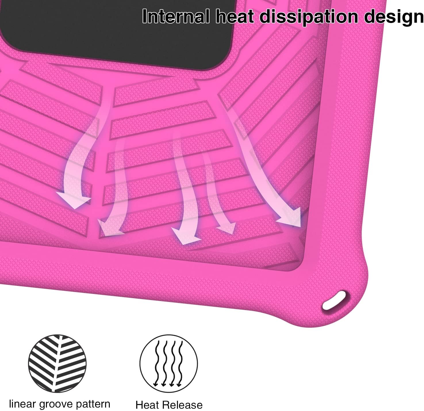 for iPad 10th Gen 2022 Release 10.9” Kids Tablet Case - EVA Lightweight Shockproof Dropproof Handle Kickstand Protective Cover with Shoulder Strap