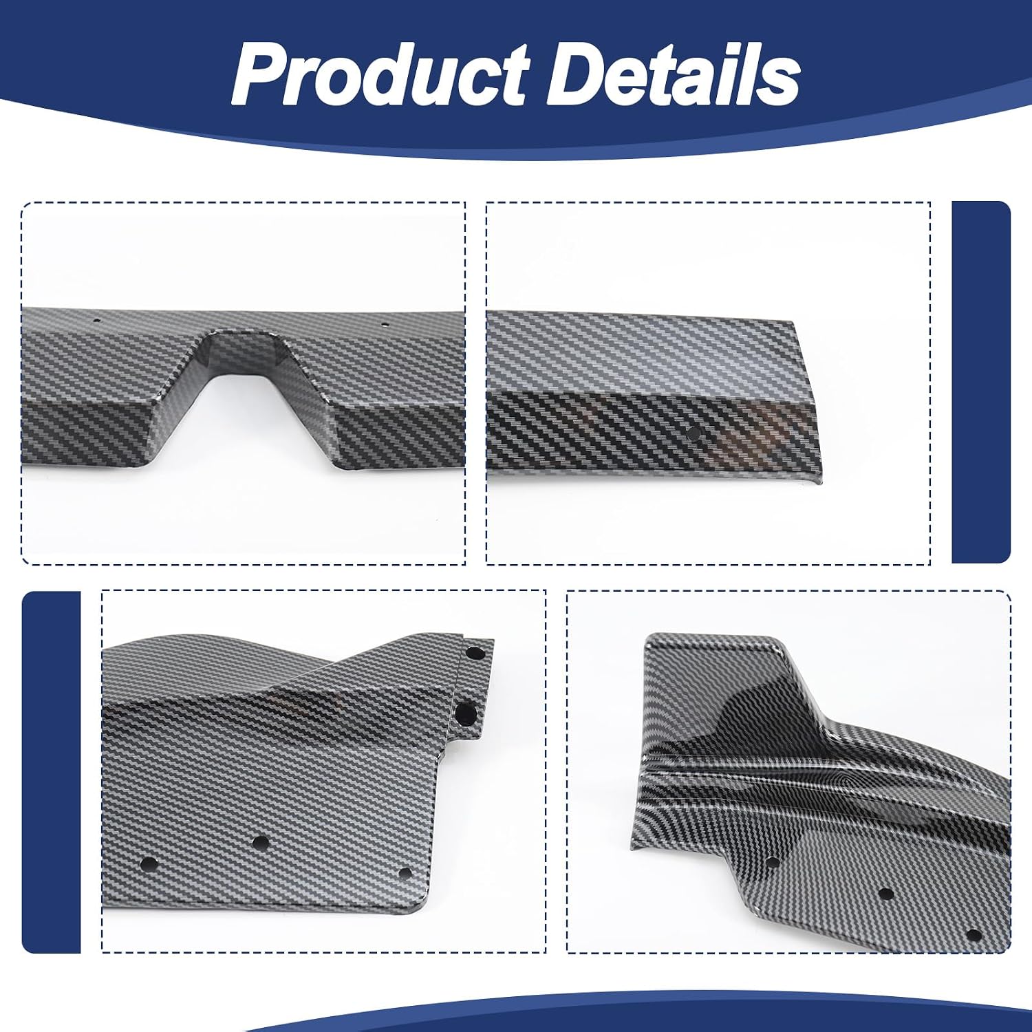 Front Bumper Lip for BMW G20 3-Series 330e 330i M340i 320i M-Sport Only 2023-2026 Carbon Fiber Printing