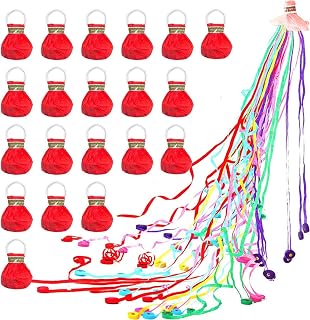 20 Pack of Hand Throw Streamers, Packaged Streamers Confetti Poppers, Birthday Proposal Engagement Wedding Graduation Party Fireworks