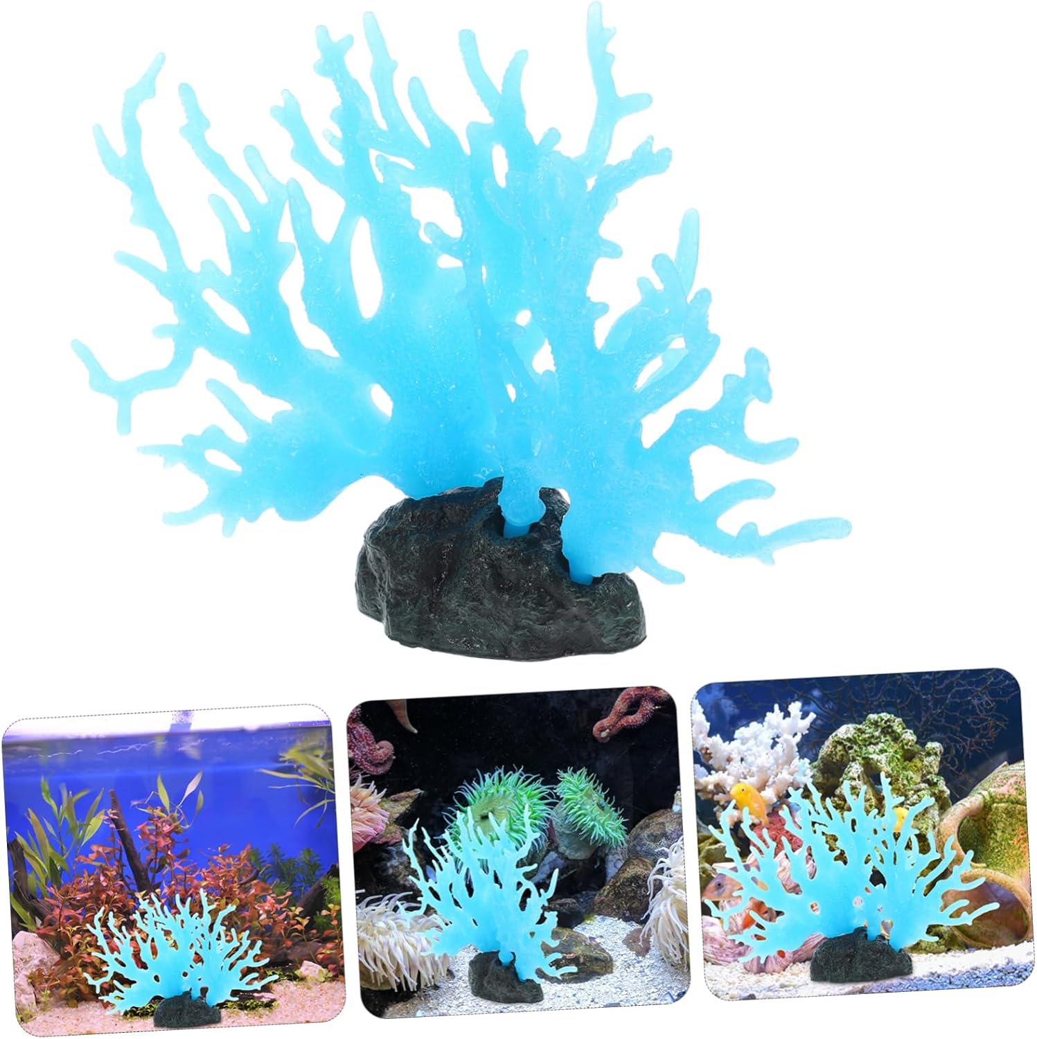 BESPORTBLE 4pcs Artificial Coral Aquarium Decoration Lifelike Faux Coral Ornament for Fish Tank Landscape Durable Material Creates Vibrant Underwater Scene for Home Office Decor