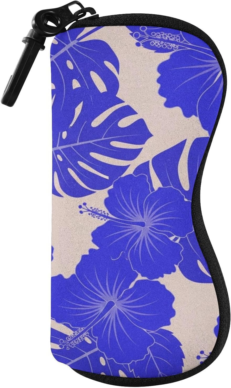Flowers Zipper Eyeglasses Case Sunglasses Pouch for Adult