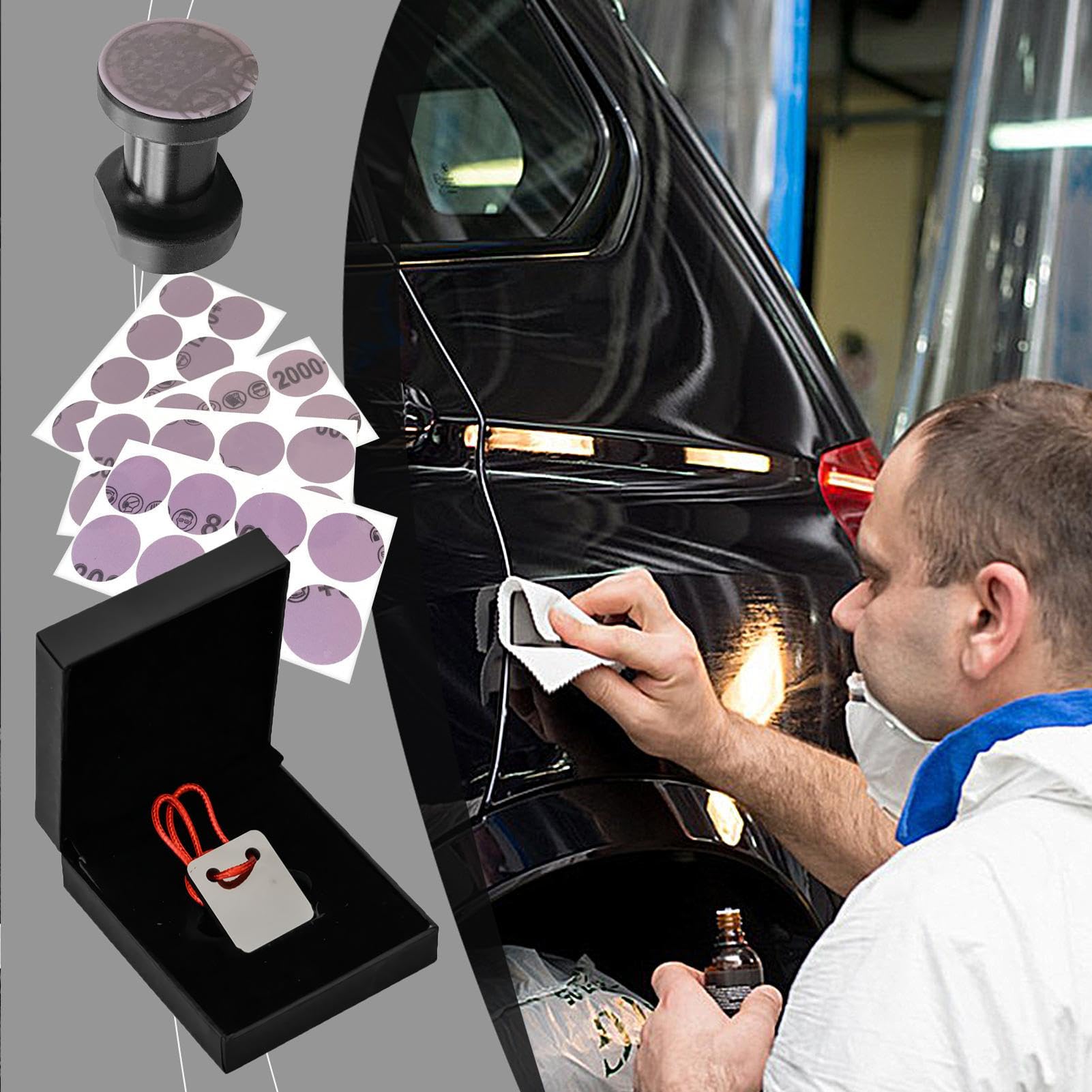 Raschietto Riparazione Vernice Auto Utensile Per Rimozione Macchie Veicoli | Utensile Levigatore per Verniciatura per Autovetture SUV Furgoni Hobbisti Meccanici Manutenzione Garage Officina
