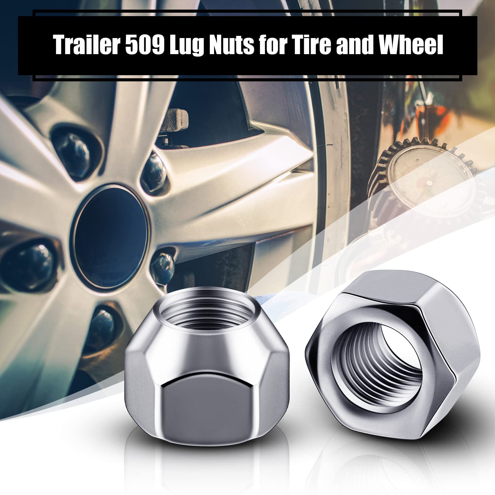 Amazon.com: Frienda 1/2-20 Inch Trailer Lug Nuts 509 Tire Wheel 