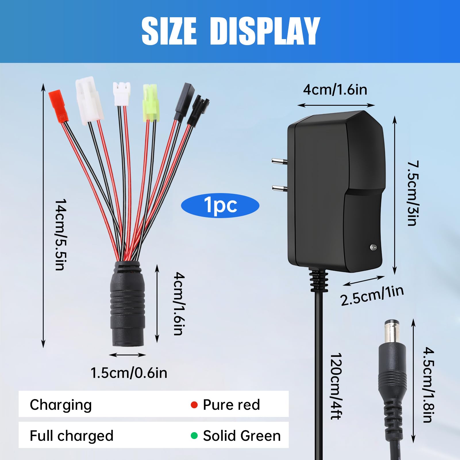 RC Ladegerät Intelligentes 2.4V-12V NIMH/NICD Akku Ladegerät Mit 6 Anschlüssen Mini und Standard TA-Miya/SM 2P/JST/Huanqi/XH3P Chargeur Batterie Voiture RC Für Ferngesteuerte Autos, Flugzeuge, Boote