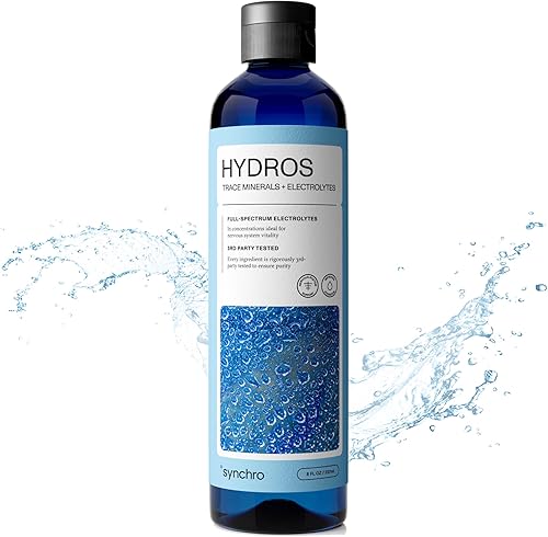 Synchro - Gotas de minerales con electrolitos Hydros Trace, gotas de agua rica en minerales para agua con electrolitos, gotas de electrolitos