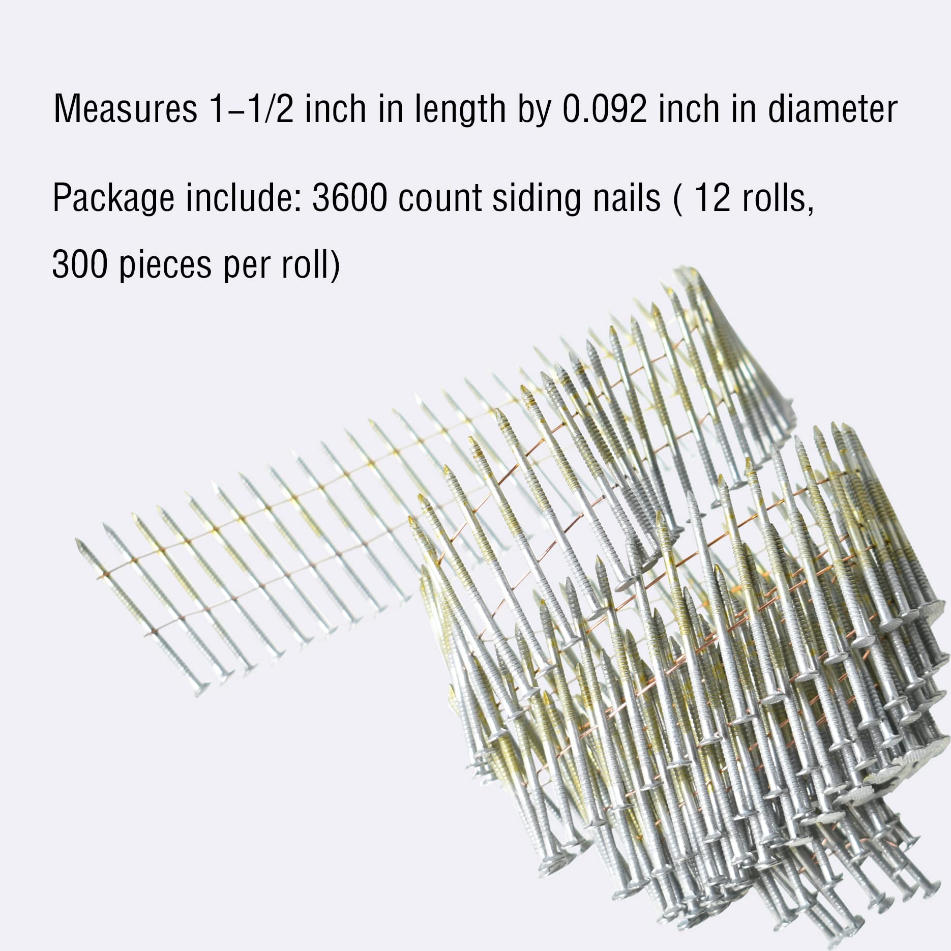 Siding Nails - 1-1/2" Ring Shank Galvanized -2