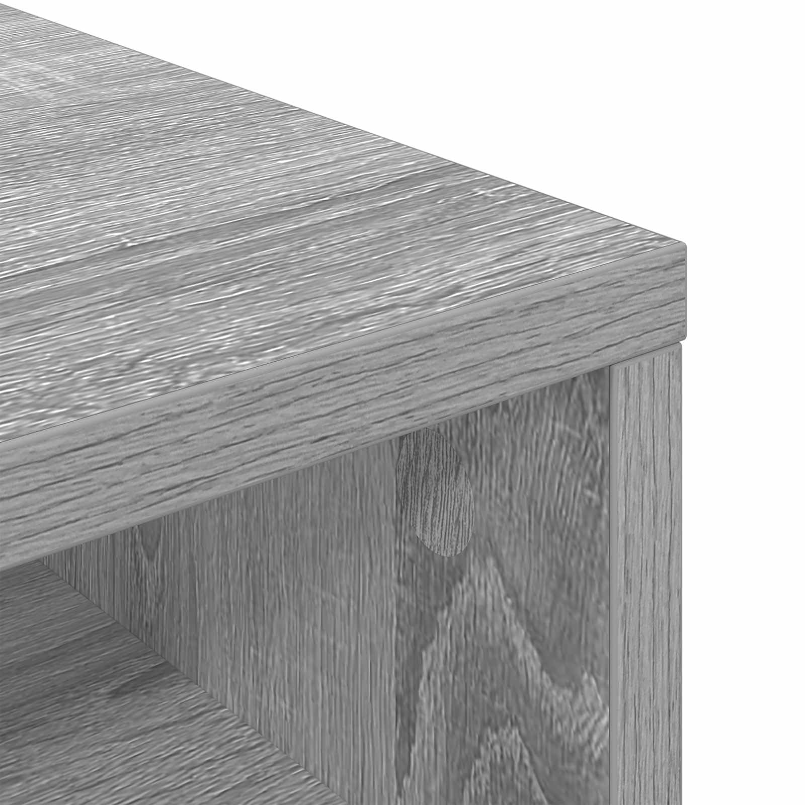Mobiletto basso con 3 cassetti, grigio Sonoma, 72 x 22,5 x 38 cm