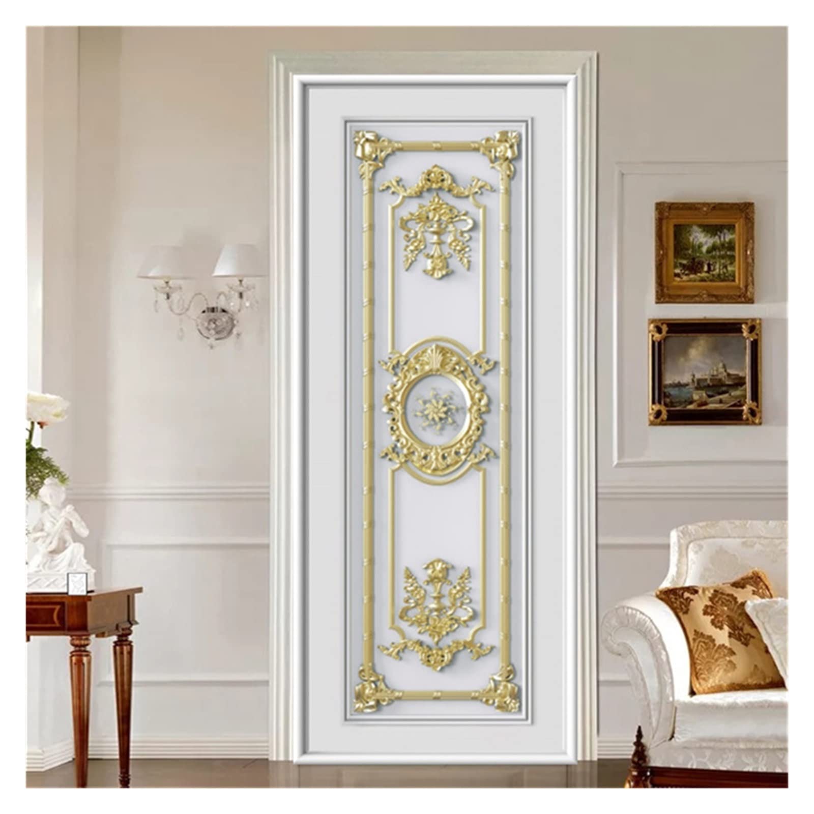 Papier peint porte autocollant 3D pour rénover facilement une armoire abîmée