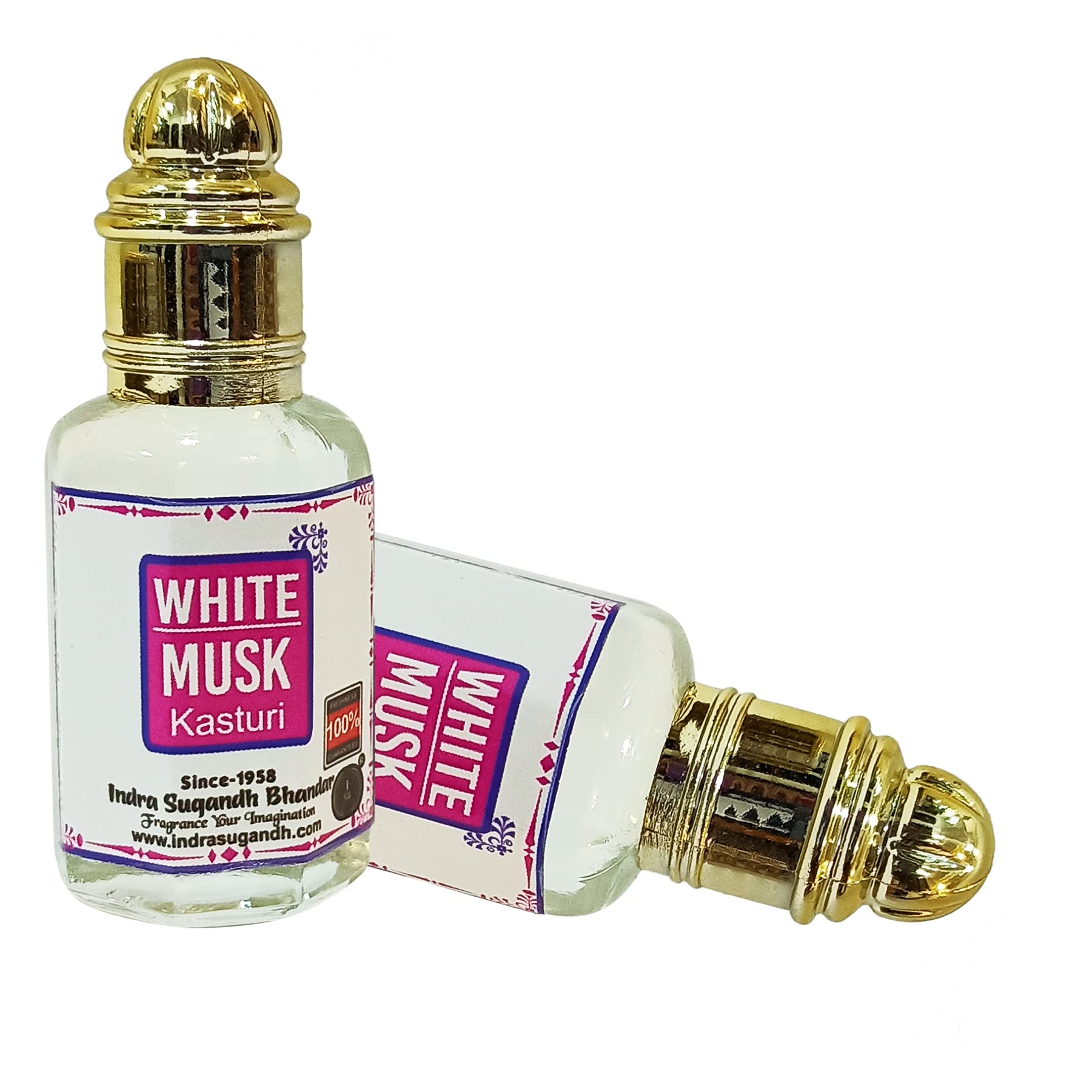 INDRA SUGANDH BHANDAR Attar For Men|Women White Musk Kasturi Freshen up your Mind With Light & Musky Long Lasting Fragrance 12ml Rollon Pack-picture-26