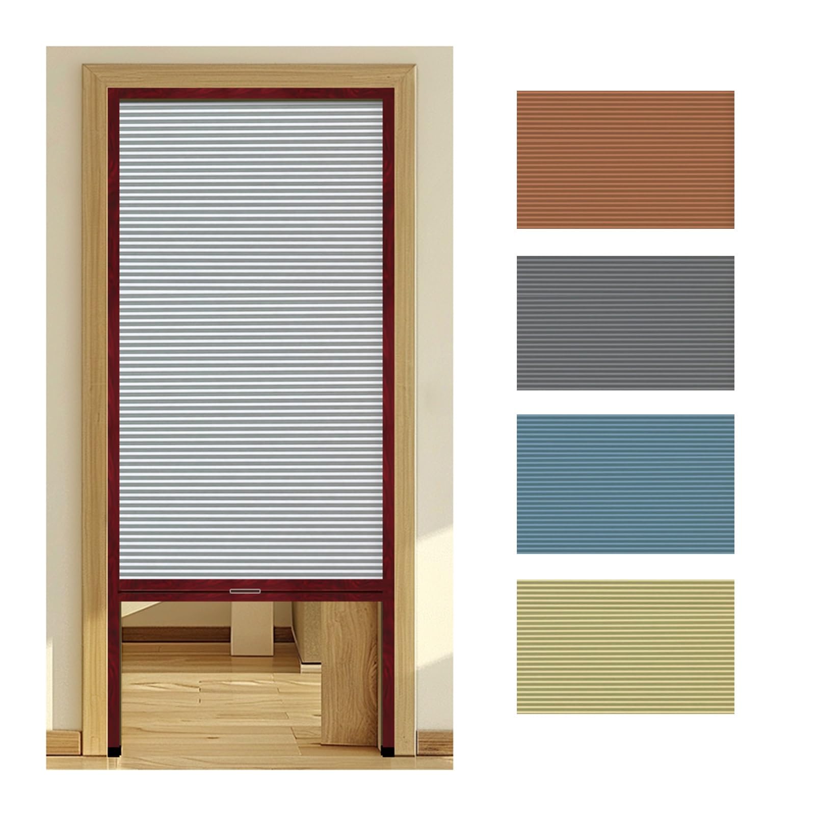 Puerta Plegable Acordeon Personalizada, Puerta Corrediza Retráctil De Aluminio, Puerta Plegable Vertica para Entrada, Patio, Habitación, Garaje