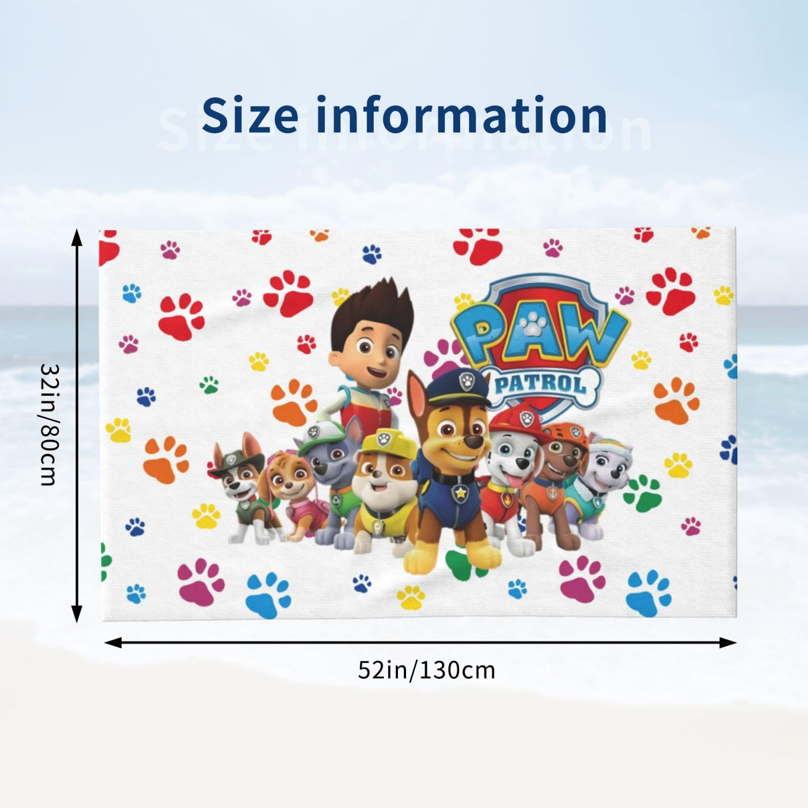 Amazon｜パウパトロール バスタオル 大判 マイクロファイバー