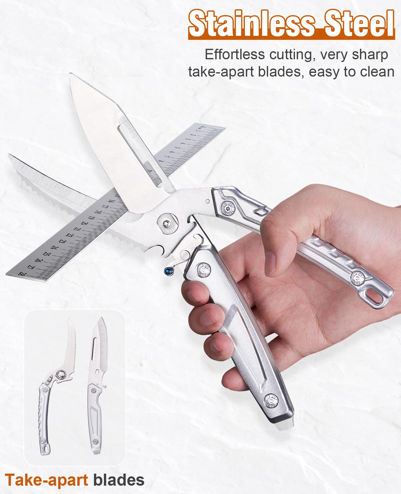 Naitesen 2PCS Brisket Carving Knife and All Purpose Kitchen Shears Set — Amazon image 4