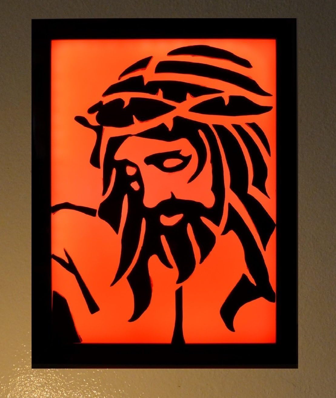 Jesus Christ on the Cross led light box lamp