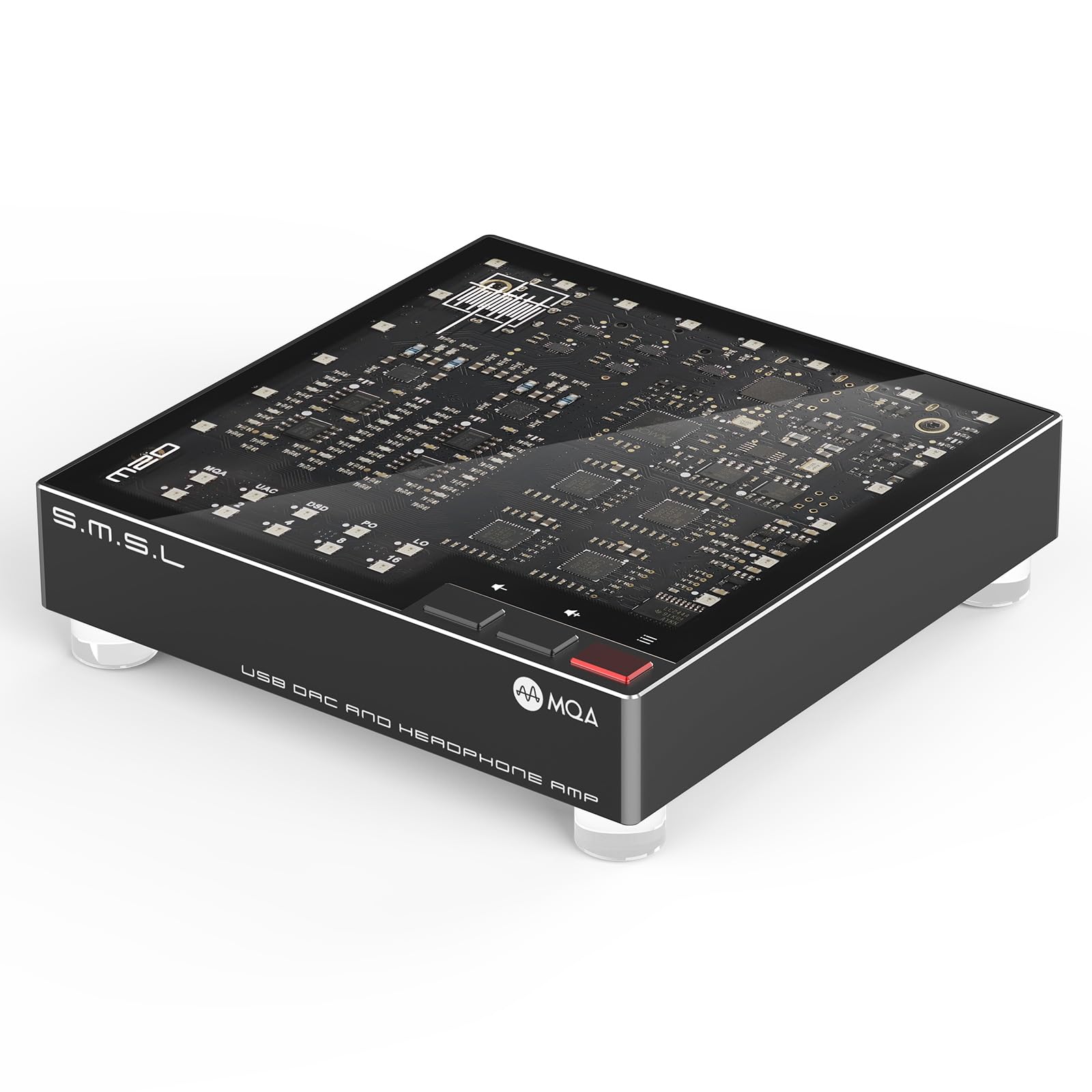 SMSL M20 MQA DAC Headphone Amplifier 3.5mm & 4.4mm Headphone Amp | USB1.1 USB2.0 USB DAC 4×CS43131 Chip Gaming Decoder 768kHz/32Bit DSD256 PCM Filter (Black)-image-27
