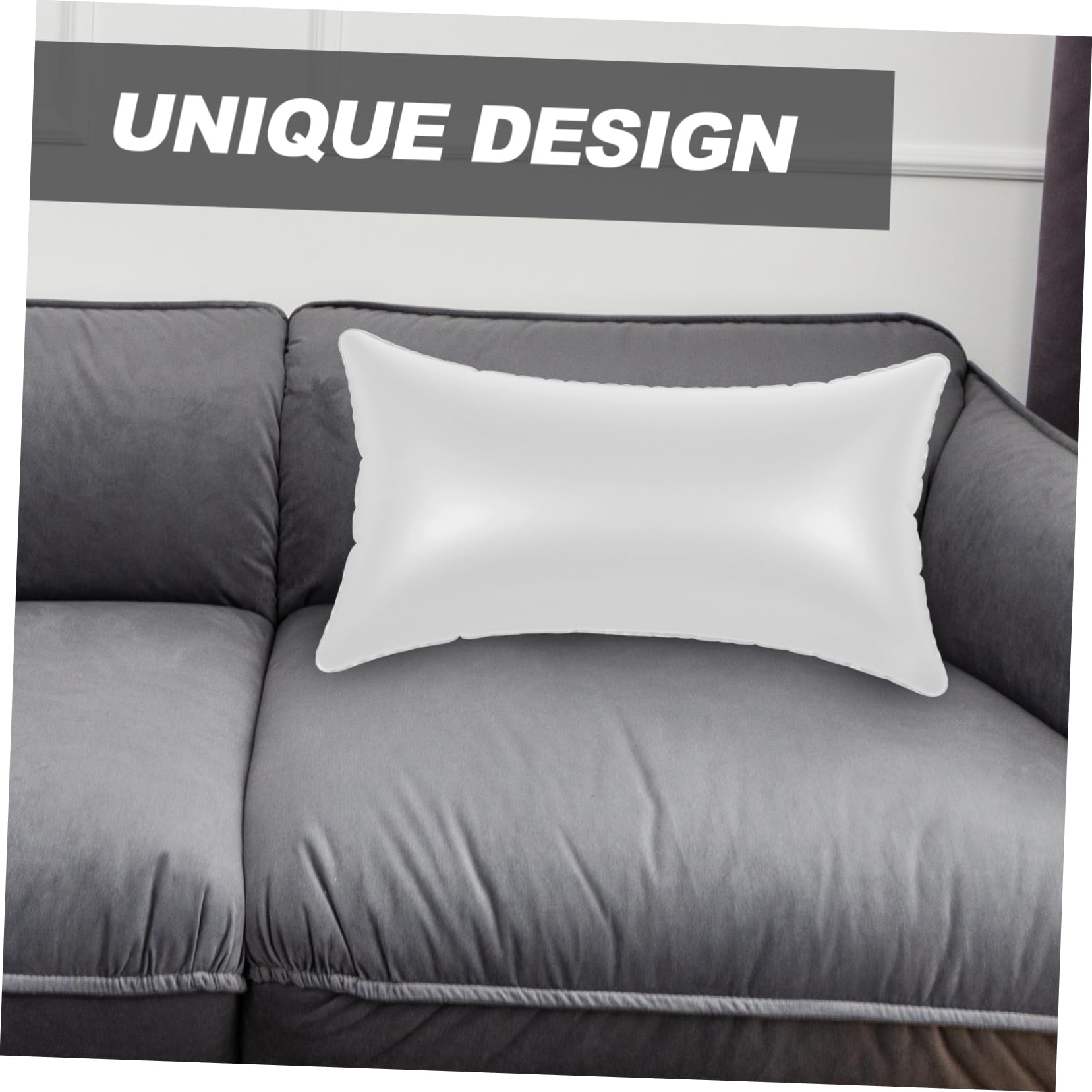ULDIGI Portable Sofa Cushion Inflatable Pillow for Living Room Water Resistant Pillow Insert Car Seat Pillow