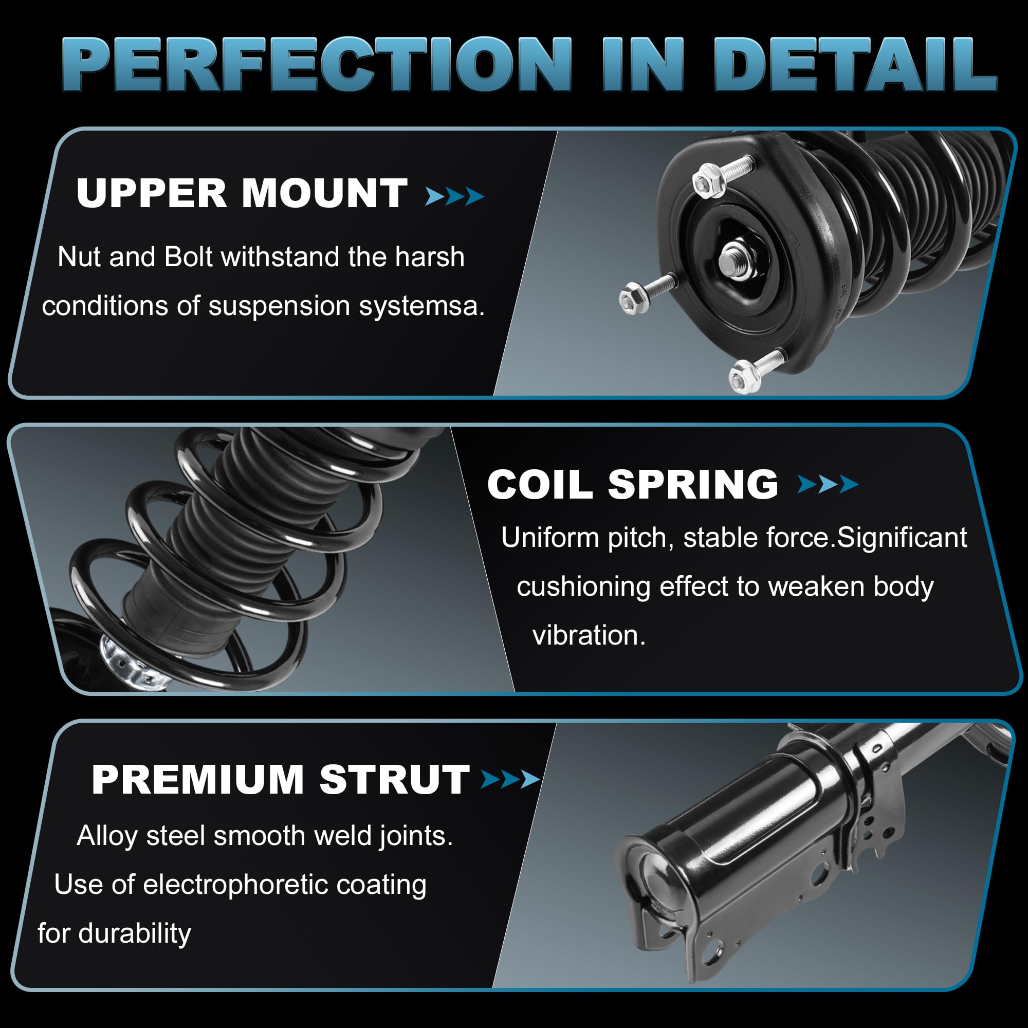 Mai.M Amazon.com: EVERESTWAY 172207 172208 Pair Rear Struts Shocks