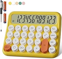 Vista 16 de CALCULADORA DE MESA CON BATERÍA DECKLIT - Pantalla LCD de 12 Dígitos Extra Grande de 5 Pulgadas, Botones Grandes Fáciles de Presionar, Pantalla Negro