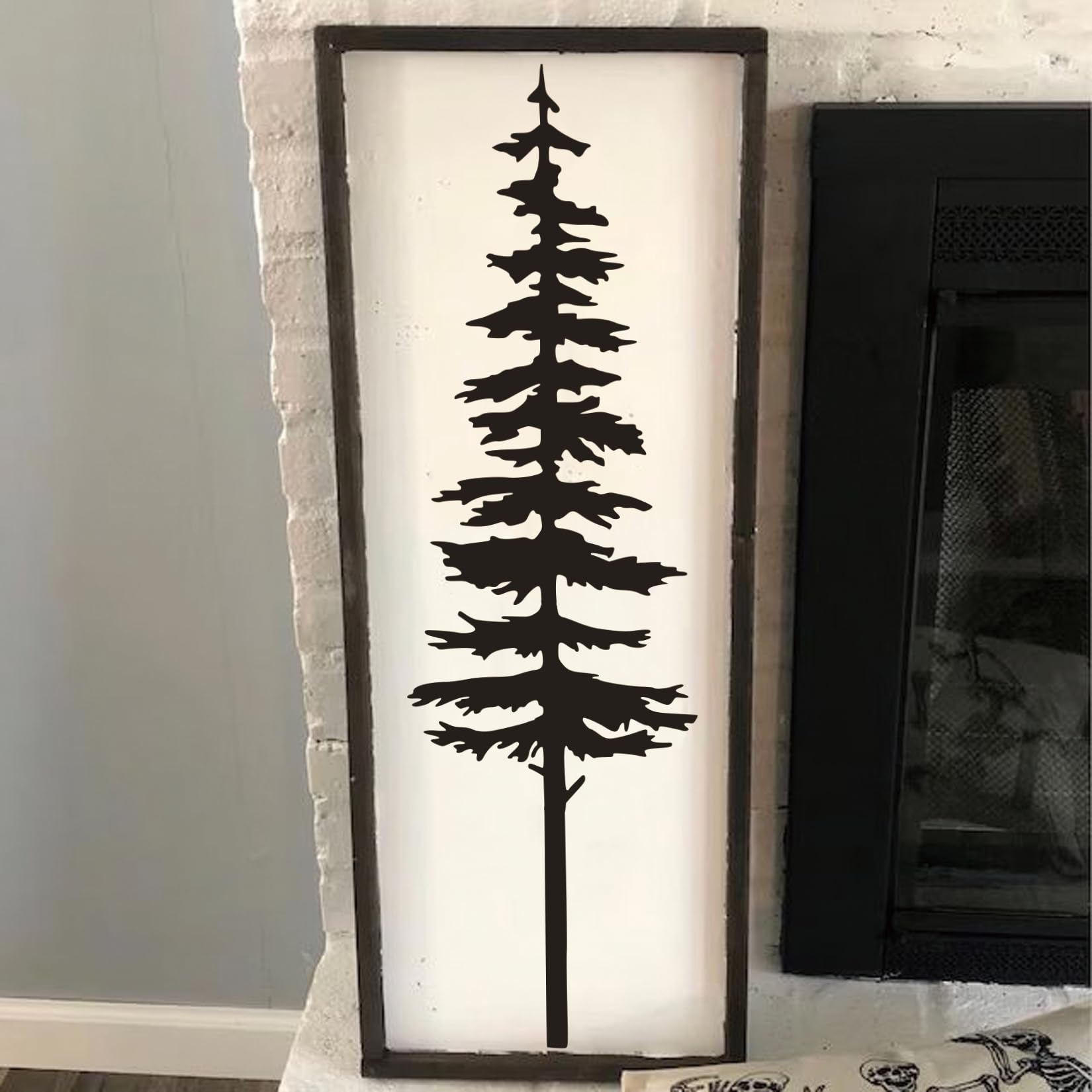 Große Schablonen zum Malen auf Holzzaun, riesige Wandschablonen, wiederverwendbare Vorlagen für Garten, Zaun, Fenster, Wand, Möbel, Wandbild (Kiefer)