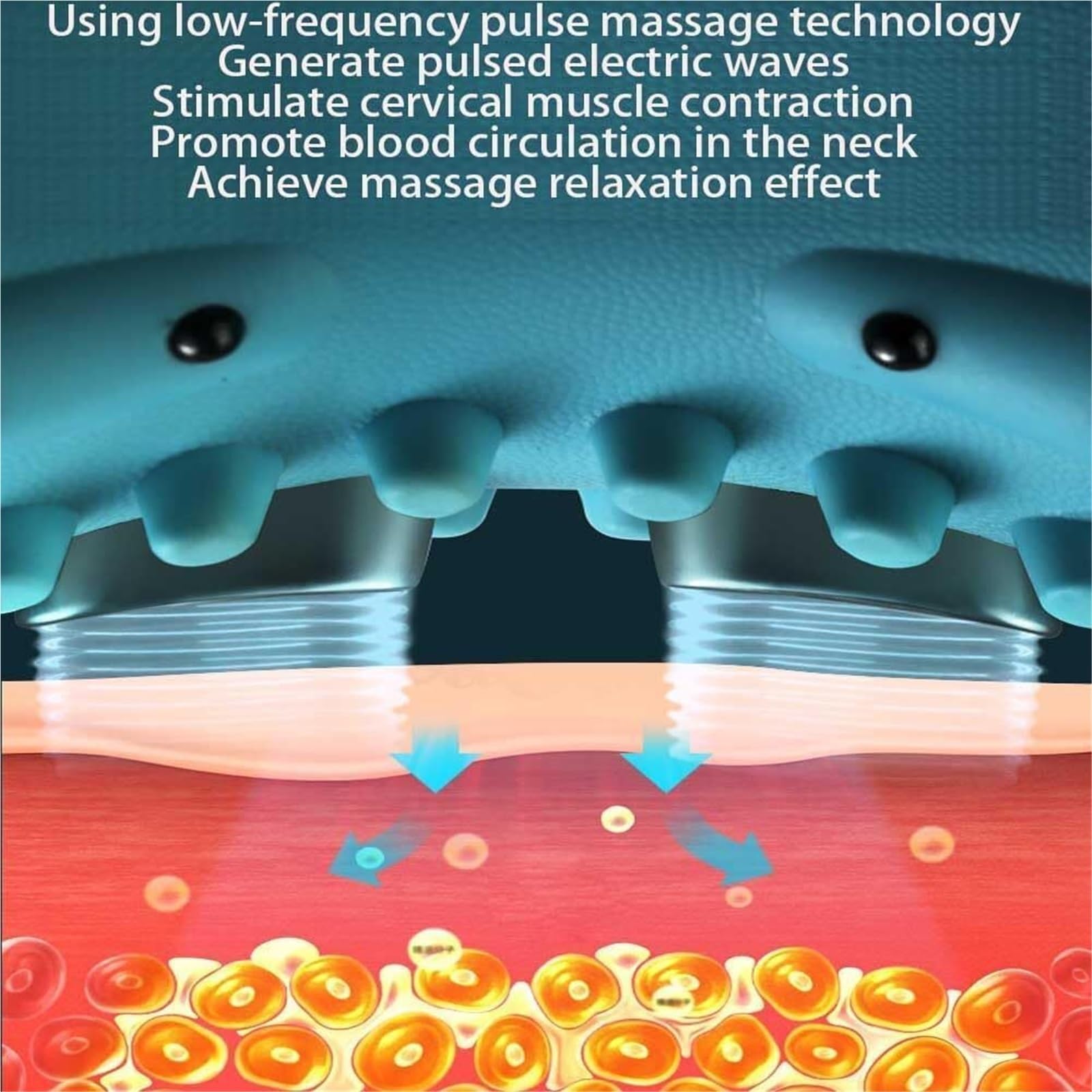 Masajeador Hugterra de Primera categoría 2025, masajeador Shiatsu para Espalda, Cuello y Hombros, masajeador de Cuello con ángulo de 26°, masajeador de Cuello y Hombros 4D con Calor(1pcs)