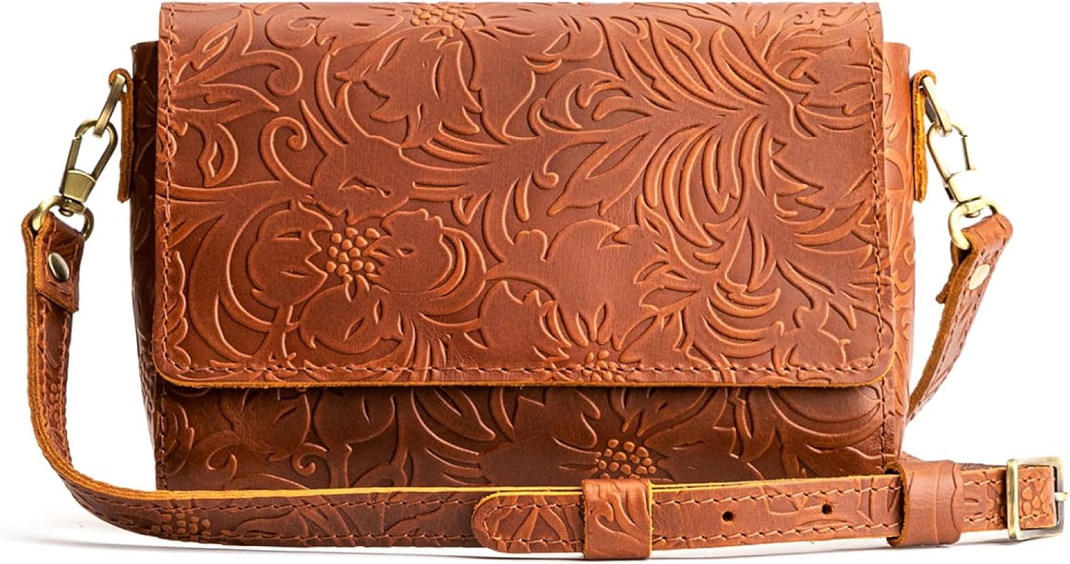 Portland Leather Goods Metro Mini Crossbody Bag for Women – Handmade from the Finest Full-Grain Hides