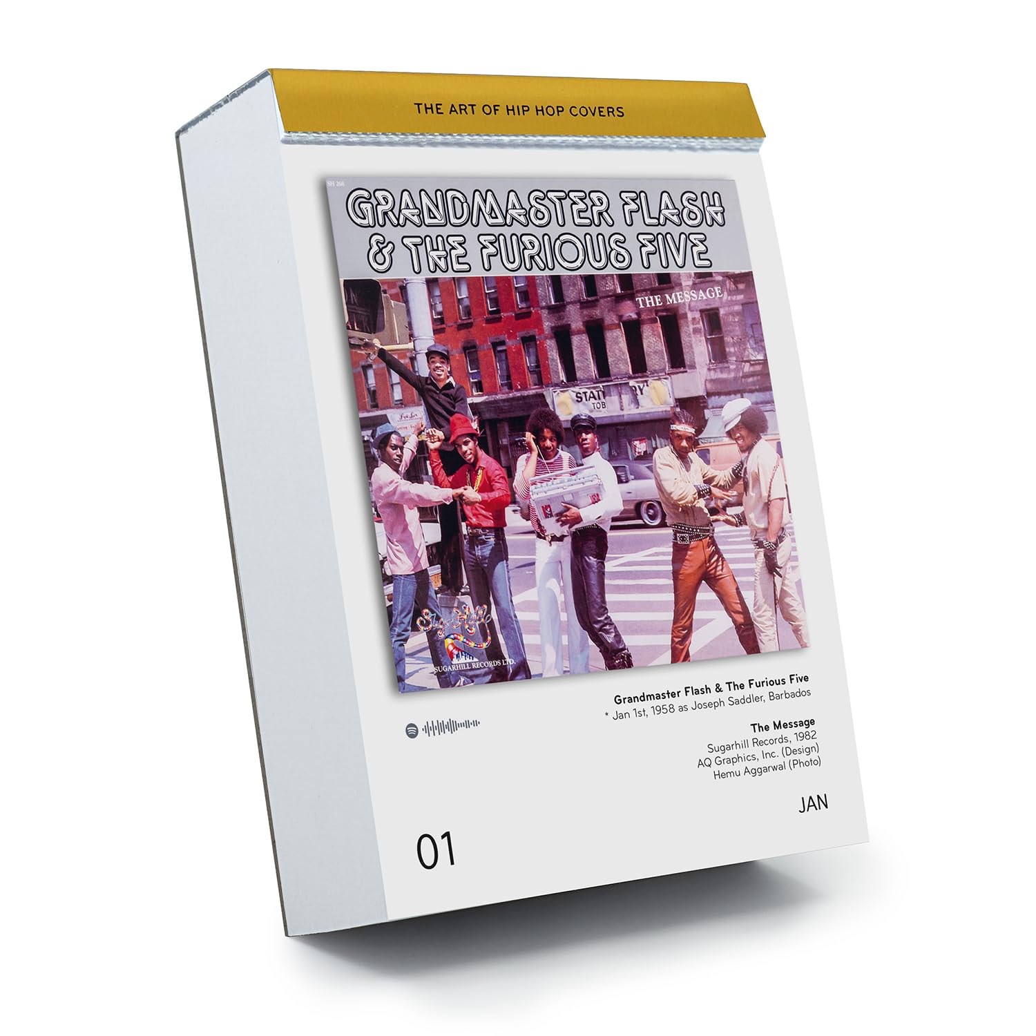 The Art of Hip-Hop Covers Vol. 1: Tagesabreißkalender mit 366 Best-of Hip-Hop Vinyl Covern aus über 5 Jahrzehnten. Zusätzlich mit praktischen Spotify Codes. (The Art of Vinyl Covers)