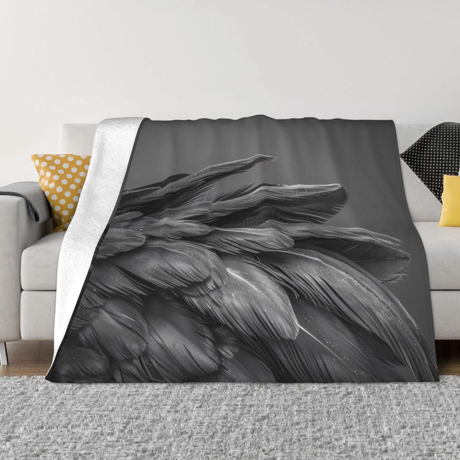 Couverture chaude toutes saisons PHAYAH, plaid en flanelle anti-froid grand format