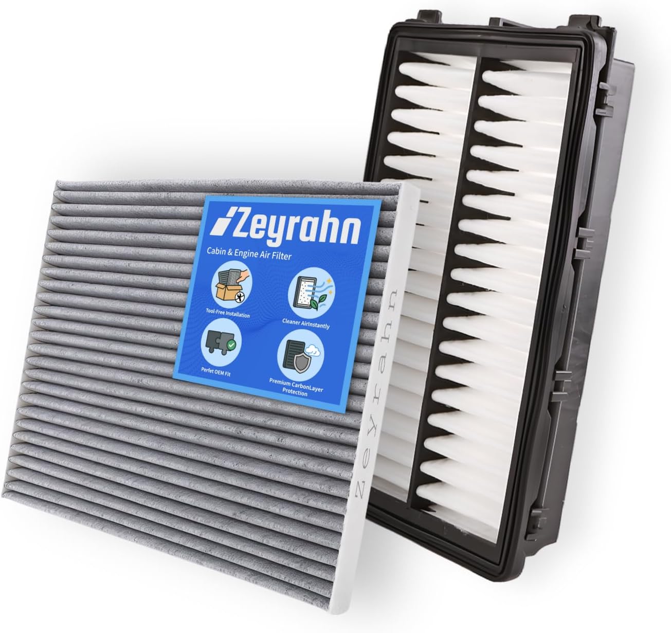 Cabin & Engine Air Filter Kit for KIA K5, Sorento 2021-2025, Sportage 2023-2025, Hyundai Santa Cruz 2022-2025, Santa Fe 2021-2025, Sonata 2020-2025, Tucson 2022-2025, NOT FOR HYBRID