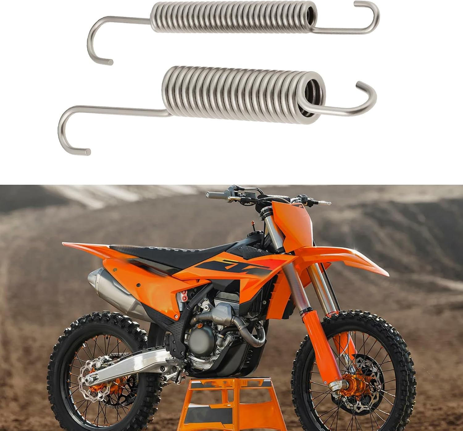 OTOTEC 1 Set Motorcycle Kickstand Side Stand Spring Kit Compatible with KTM 250 350 450 500 XC XCF EXC F 2017-2022