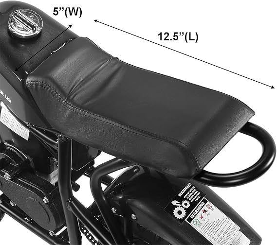 XtremepowerUS Mini Bike 40CC 4-Stroke Kids Dirt Off Road Mini Dirt Bike Gas-Powered Pocket Bikes Trail Bike, Black