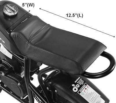 XtremepowerUS Mini Bike 40CC 4-Stroke Kids Dirt Off Road Mini Dirt Bike Gas-Powered Pocket Bikes Trail Bike, Black