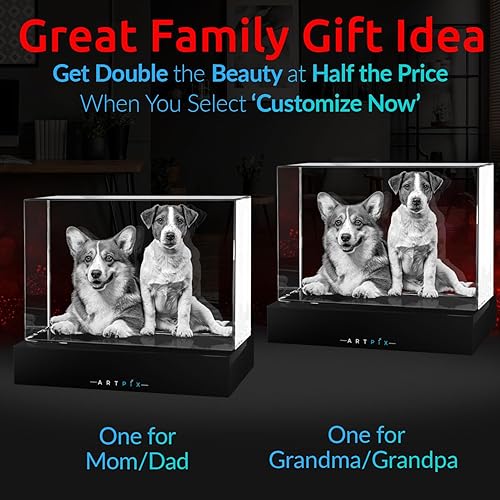 Miniatura 2 de ArtPix 3D Foto de cristal, regalos personalizados de Navidad para mujeres, esposa, ella, él, hombres, marido, abuela, gran regalo personalizado de