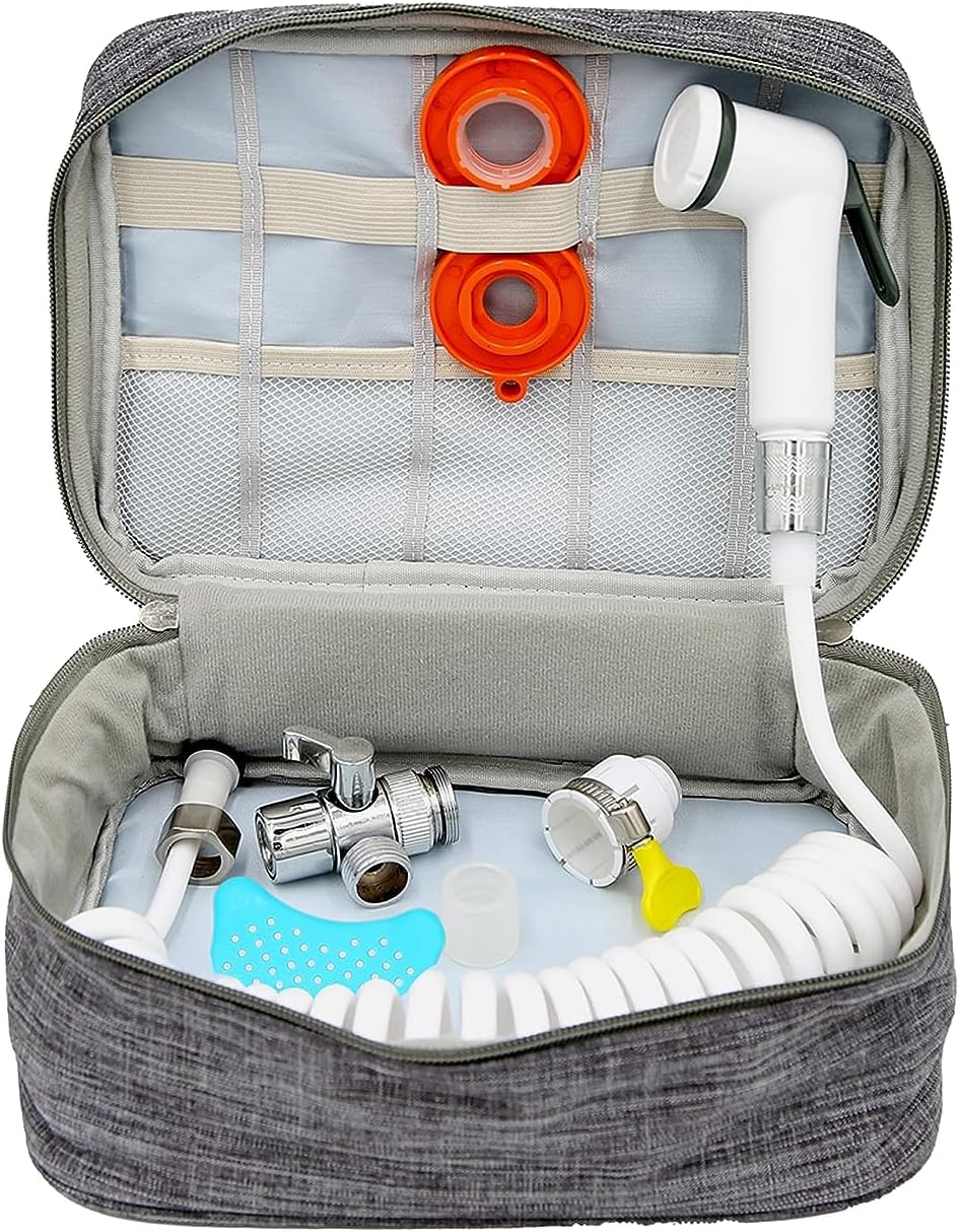Portable Bidet Spryer | Travel Shattaf Set Travel Bidet Hose Extendable Upto 300CM With Faucet Aerator G1/2 in a Travel Bag