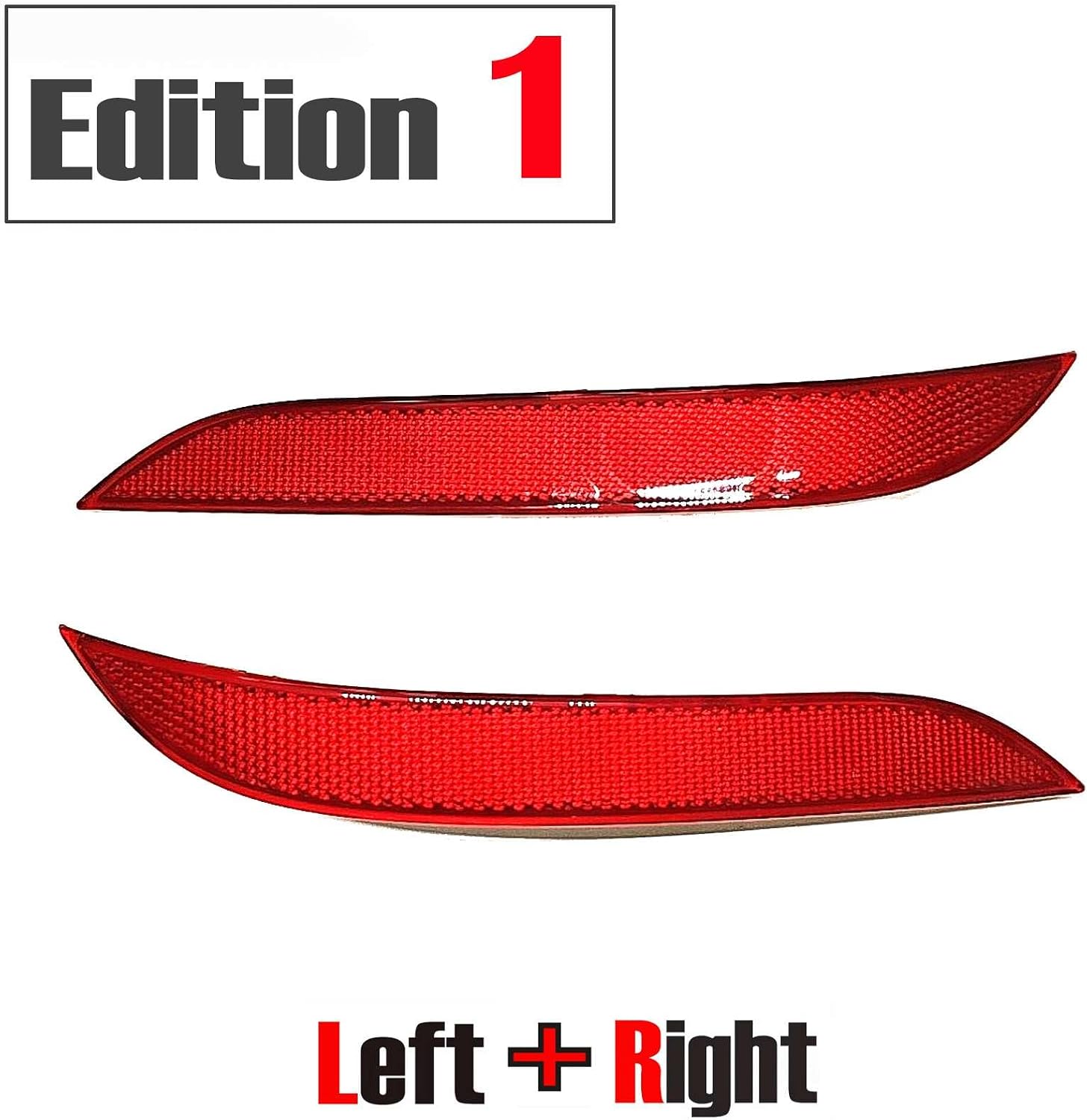 Rear Reflector for 03-06 BMW 5 Series E60 Sedan E61 Wagon Fit 520i 523i 528i 535i 550i 535d 540i 545i 530i 2003 2004 2005 2006 Bumper Left Right Driver Side 63146915039 63146915040 (Pair)