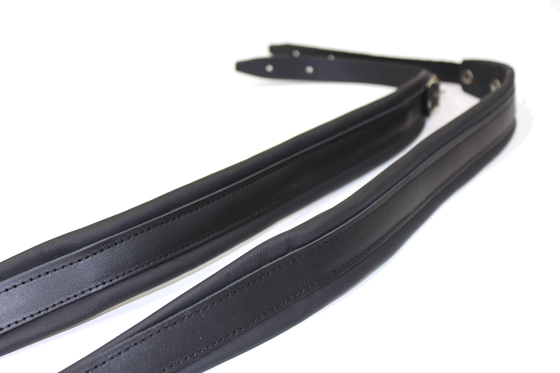 Akkordeon gurt leder 4cm schwarz Schulterriemen 120Bass