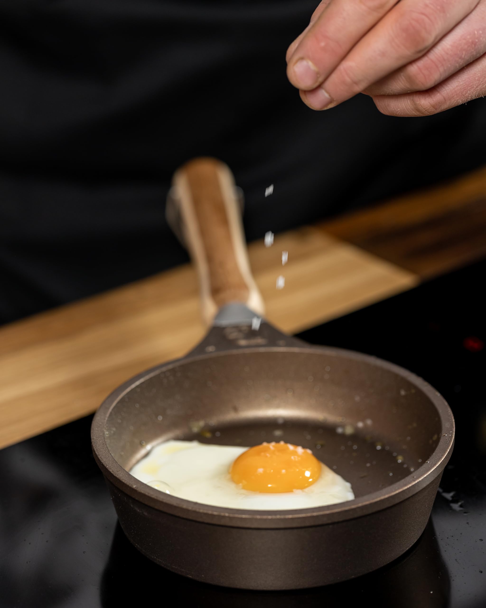 Luchetti K360 padella antiaderente professionale - Con manico removibile - Utilizzabile anche in forno (Per Induzione, 32cm)