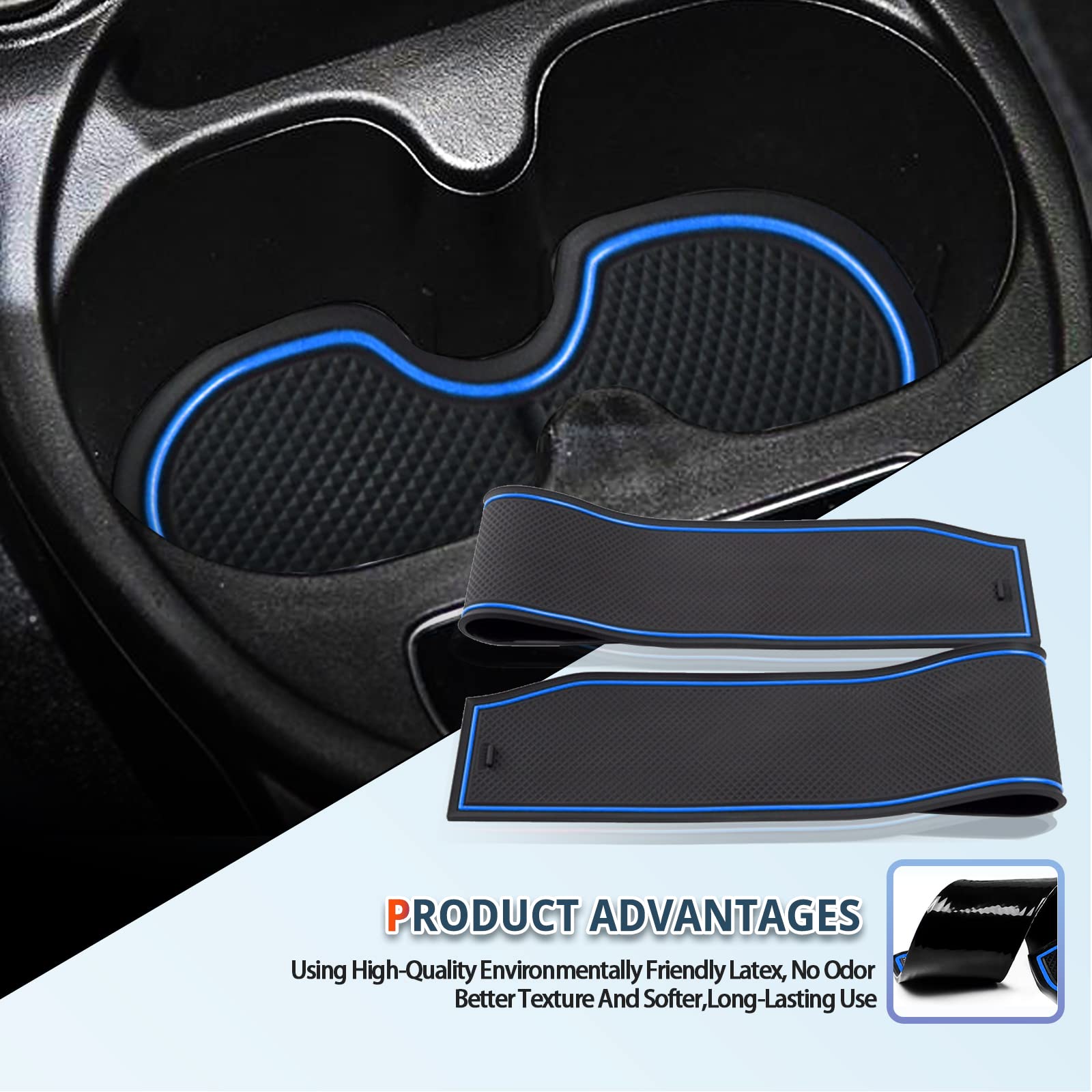 Tappetini Auto Per Fiat 500 E Abarth 595 | In Gomma Antiscivolo - Interni Protetti - Foto 6