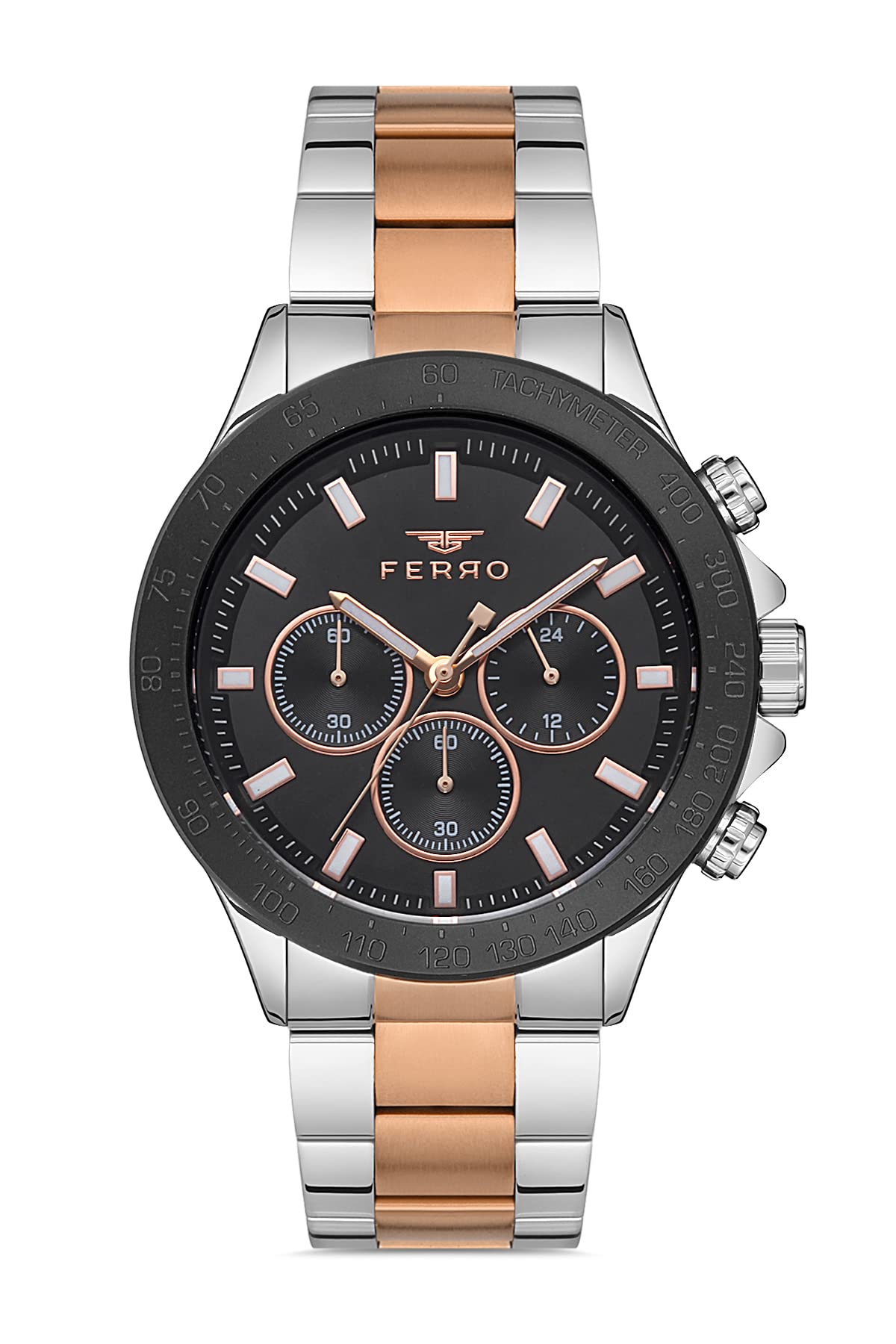 Ferro Spezia Analog Black Dial Mens Watch-FM11913A-E2 (B09RV26X36) Amazon Price History, Amazon Price Tracker