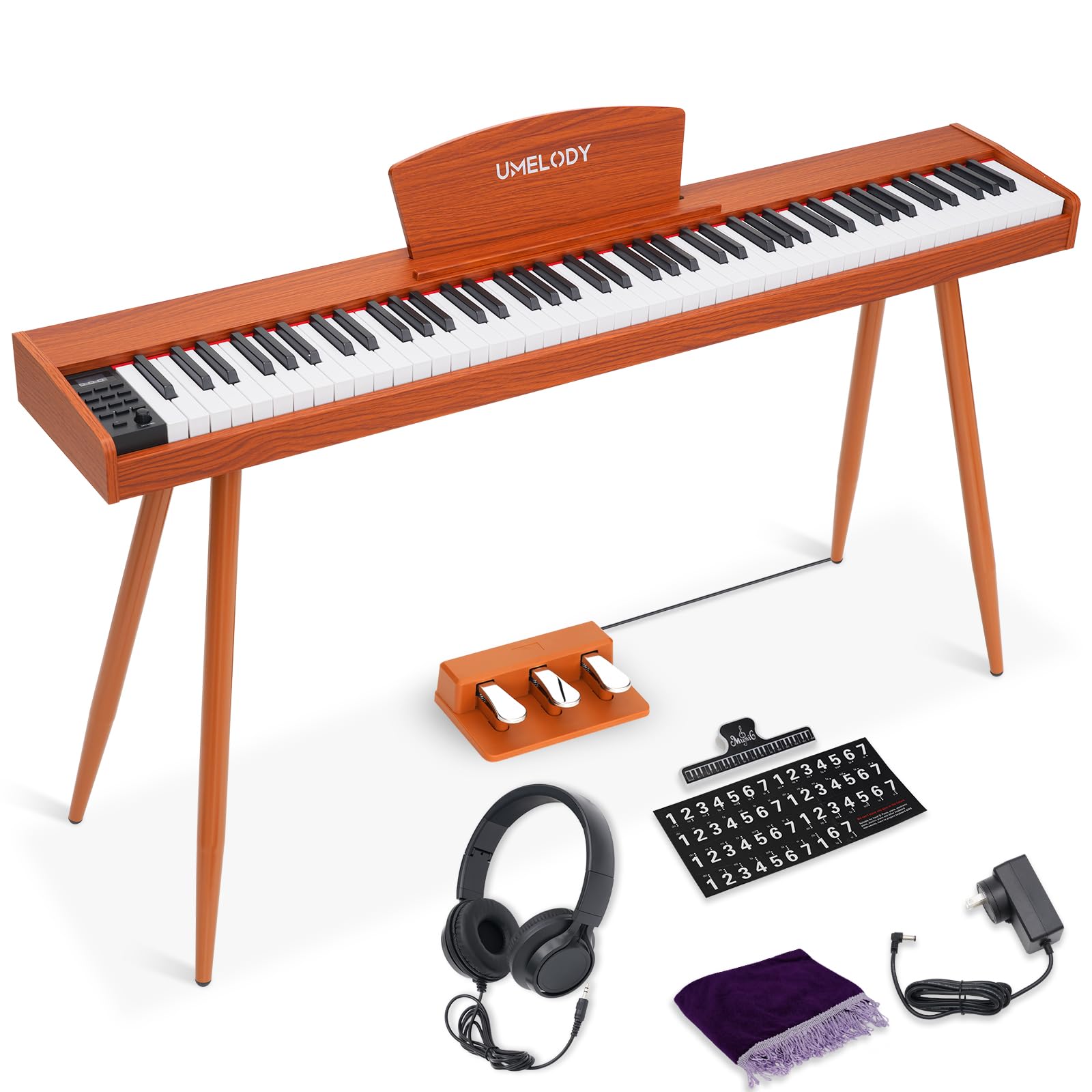 Amazon.com: Umelody 88 Key Digital Piano with Semi-Weighted Keys