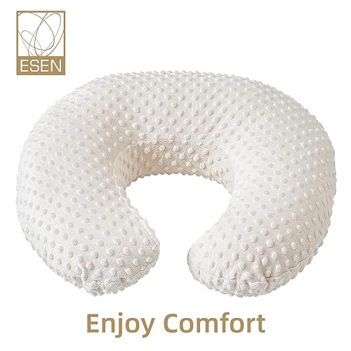 Miniatura 2 de ESEN Almohada de lactancia y posicionador corporal para lactancia materna y alimentación con biberón, almohadas ultrasuaves para lactancia materna