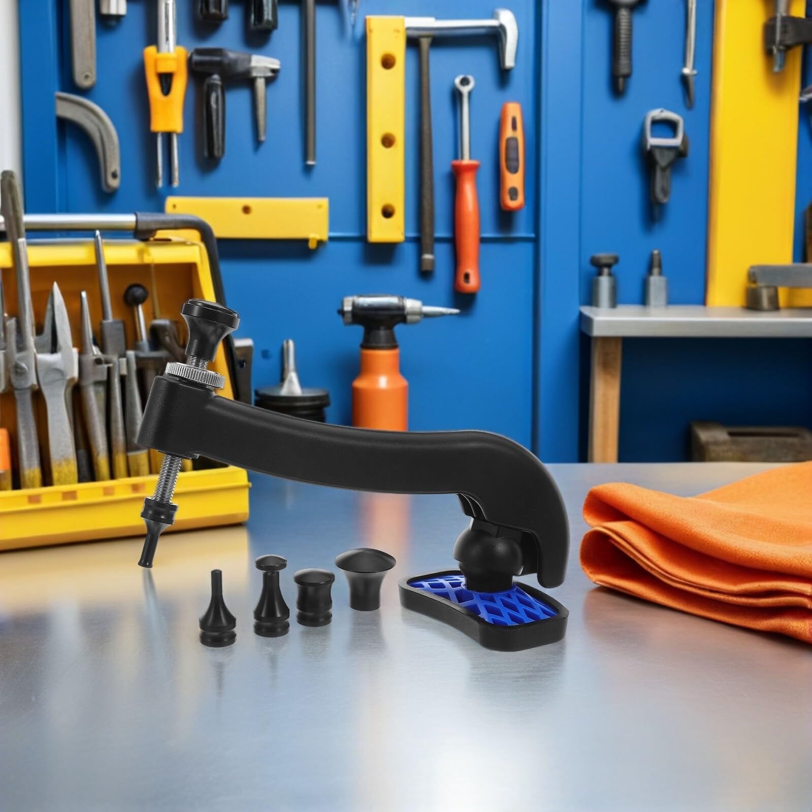 GLEAVI Kit di Riparazione Ammaccature Auto Pennarello e Estrattore in Gomma per Rimozione Ammaccature Carrozzeria Design Portatile per Garage e Officina