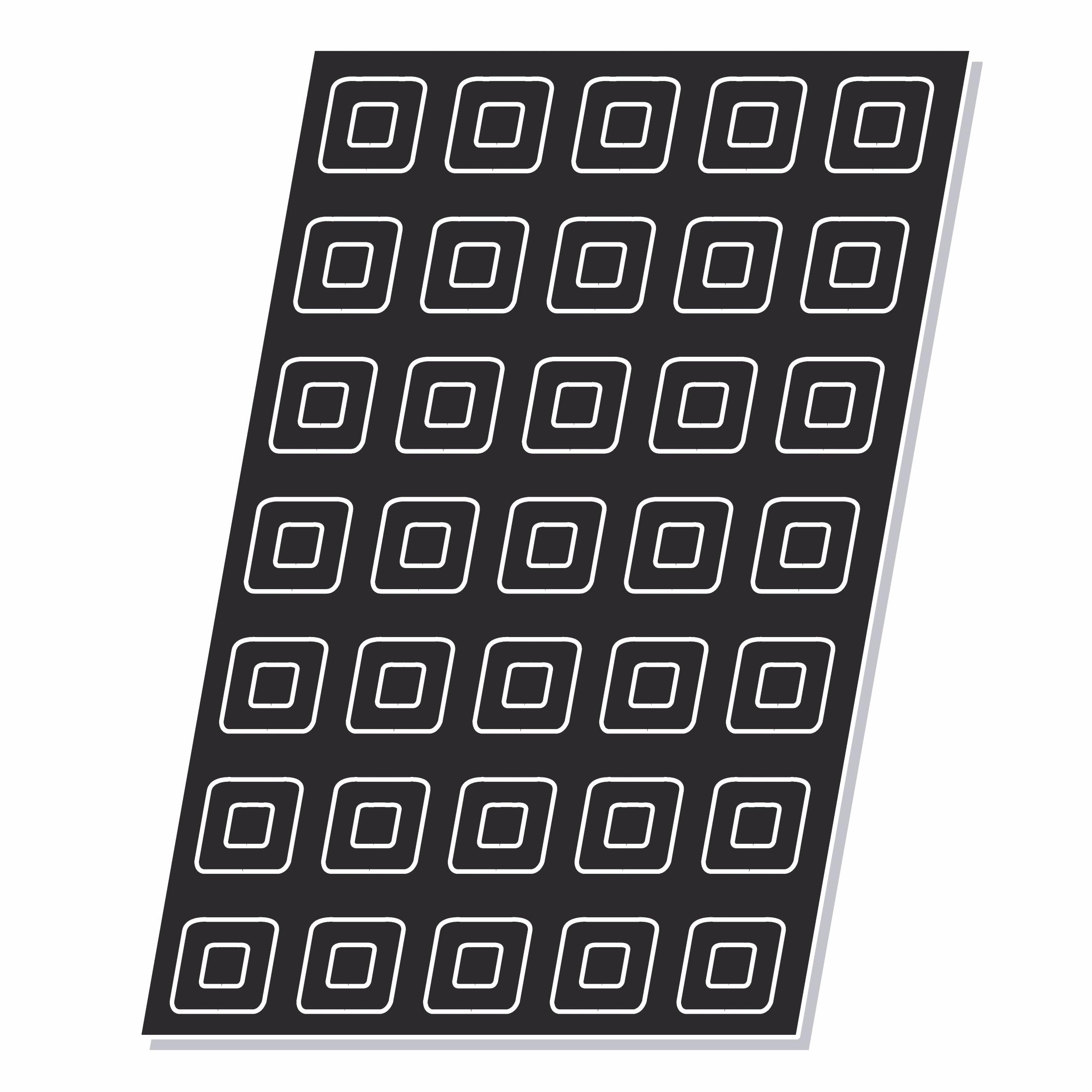 Pujadas P859.157 Flexipan Moule à savarins carré 35 trous 56 x 56 mm