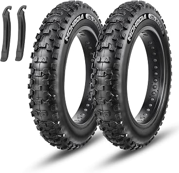 MOHEGIA Ebike Fat Tire 20x4.0/26x4.0 Inch E-Bike Mountain Bicycle Tire Replacement,High-Performance and All-Terrain Folding Electric MTB Tire with Offroad or Trail Riding
