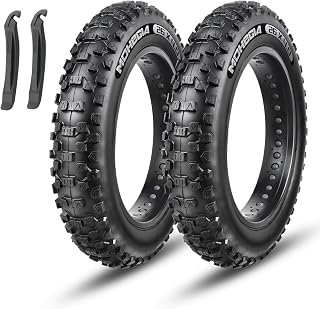 MOHEGIA Ebike Fat Tire: 20x4.0/26x4.0 Inch E-Bike Mountain Bicycle Tire Replacement,High-Performance and All-Terrain Folding Electric MTB Tire with Offroad or Trail Riding